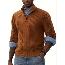 PJ0387A22-01 Men's button sweater