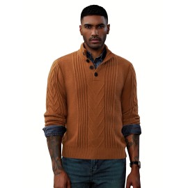 PJ0387A22-01 Men's button sweater