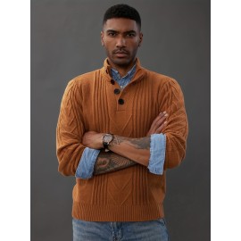 PJ0387A22-01 Men's button sweater