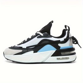 Men's Platform Shoes Lace Up Low Top Color Block For Outdoor Jogging Walking Hiking, All Seasons