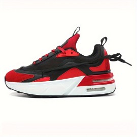 Men's Platform Shoes Lace Up Low Top Color Block For Outdoor Jogging Walking Hiking, All Seasons