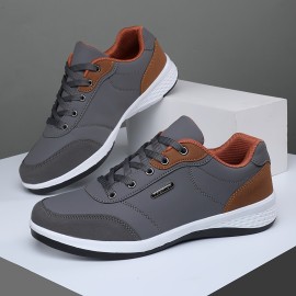 Men's Casual Sneakers, Wear-resistant Anti-skid Lace-up Shoes For Outdoor Walking Jogging