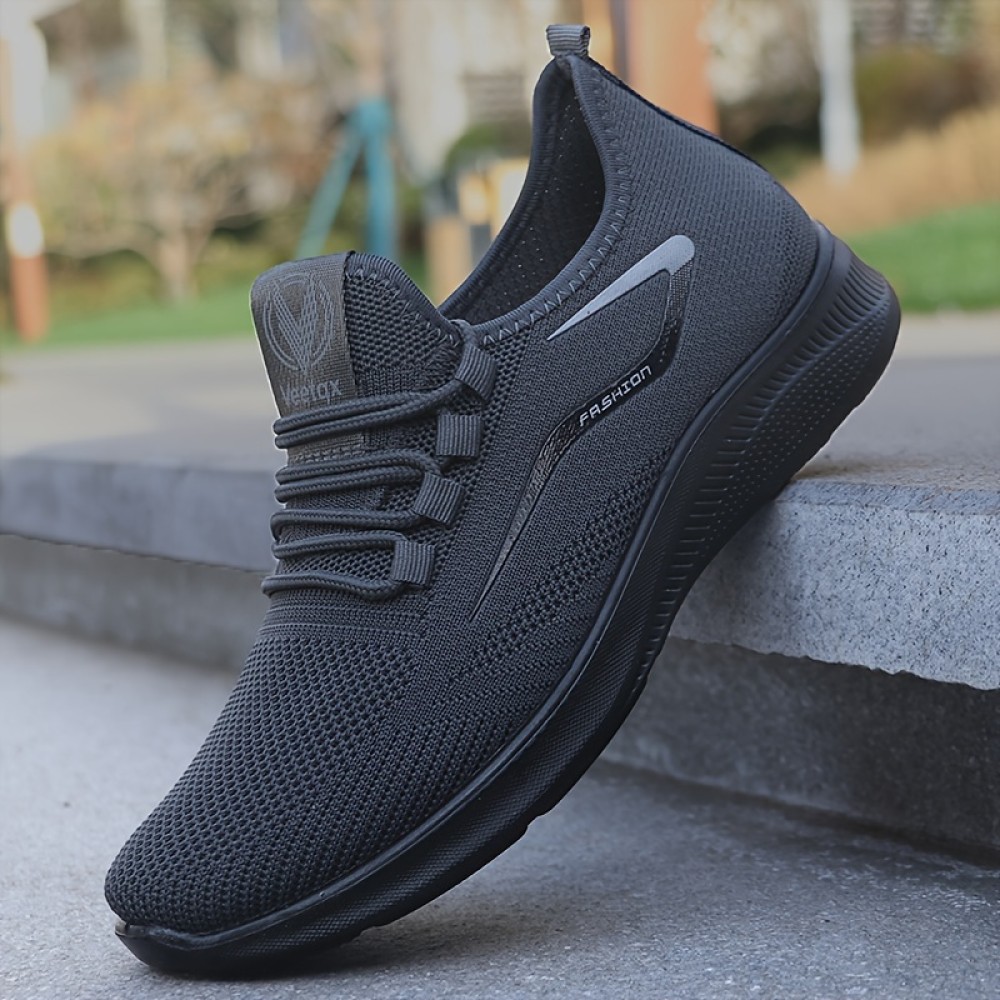 CozyFit Mens Casual Sneakers - Soft Knit Upper, Breathable, Ultra-Lightweight, Comfy Insoles - Perfect for Outdoor Activities in Spring and Autumn