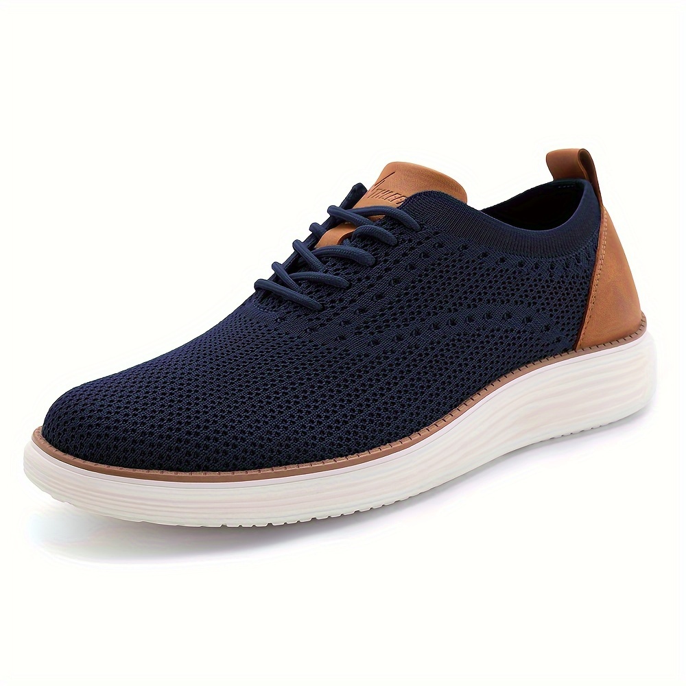 mesh dress sneakers oxfords men s business casual walking details 0