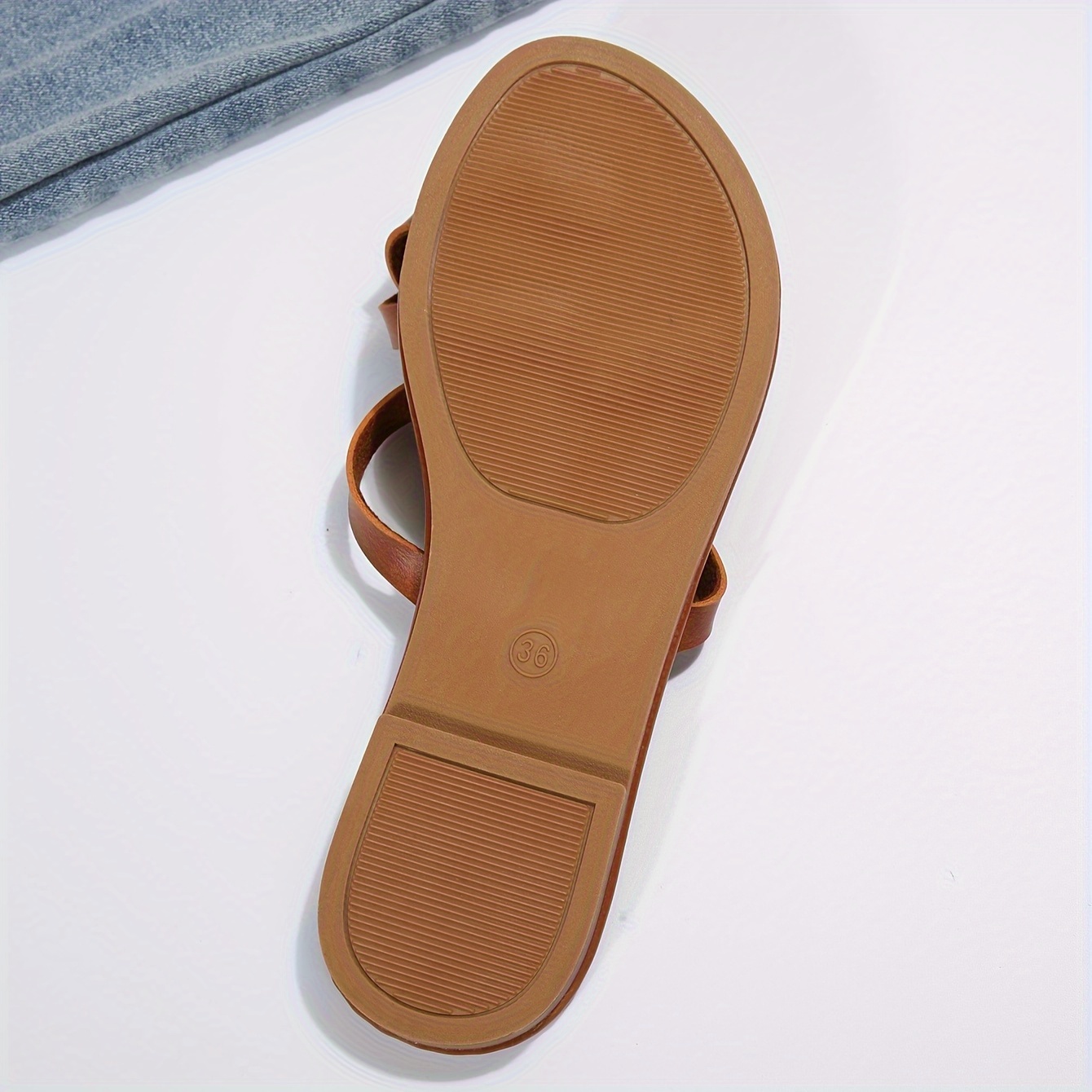 womens solid color thong sandals slip on open toe cross strap lightweight flat slides shoes summer beach comfy shoes details 3